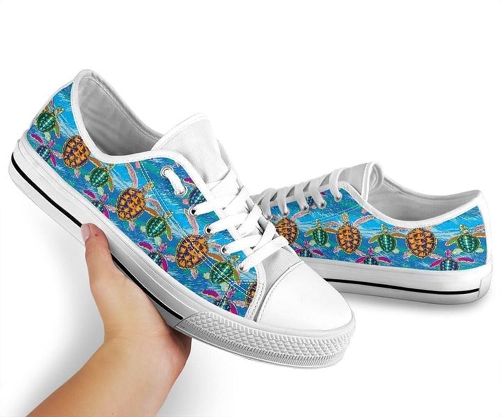 Turtle Watercolor Low Top Shoes Low Top Shoes Mens Women 2 sqpi8o.jpg