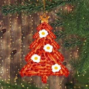 Bacon Christmas Ornament Humor Bacon Egg…