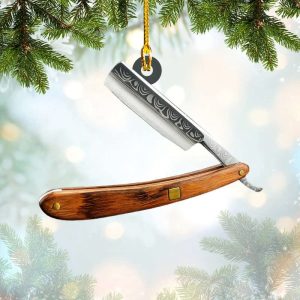 Barber Ornament Barber Straight Razor Christmas…