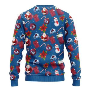 Colorado Avalanche Santa Claus Snowman Christmas…
