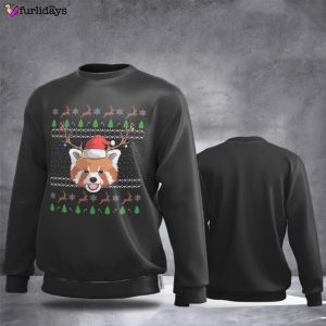 red panda christmas sweatshirt cute graphic tee christmas sweatshirt apparel xmas gifts.jpeg