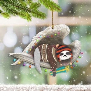 Sloth In Angel Wings Ornament Sloth…