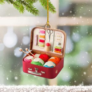 Yarn Ornament Knitters Christmas Ornaments Decorating…