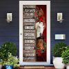 Three Alpacas Happy Place Door Cover – Front Door Christmas Cover For Christmas