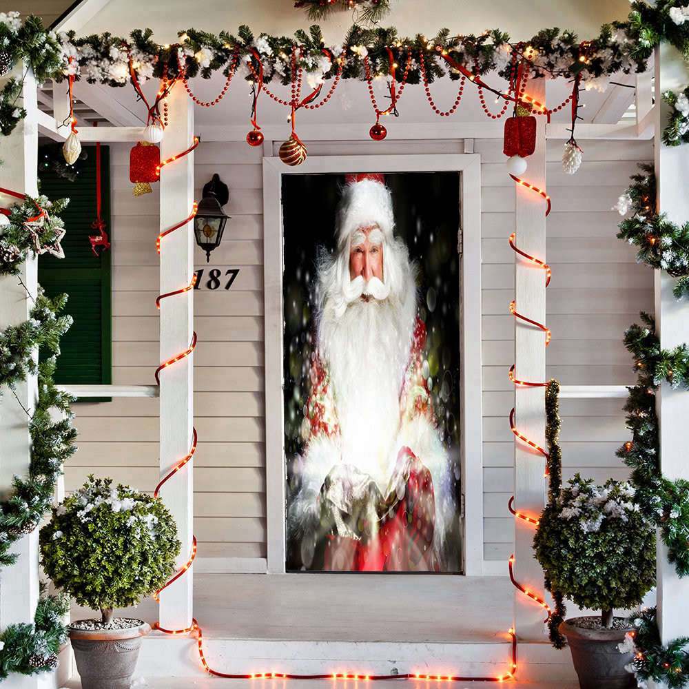 santa s magic door decoration christmas door cover outdoor christmas decorations christmas banner door cover home decor.jpeg santa s magic door decoration christmas door cover outdoor christmas decorations christmas banner door cover home decor.jpeg