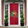 christmas decor gift background red door cover.webp