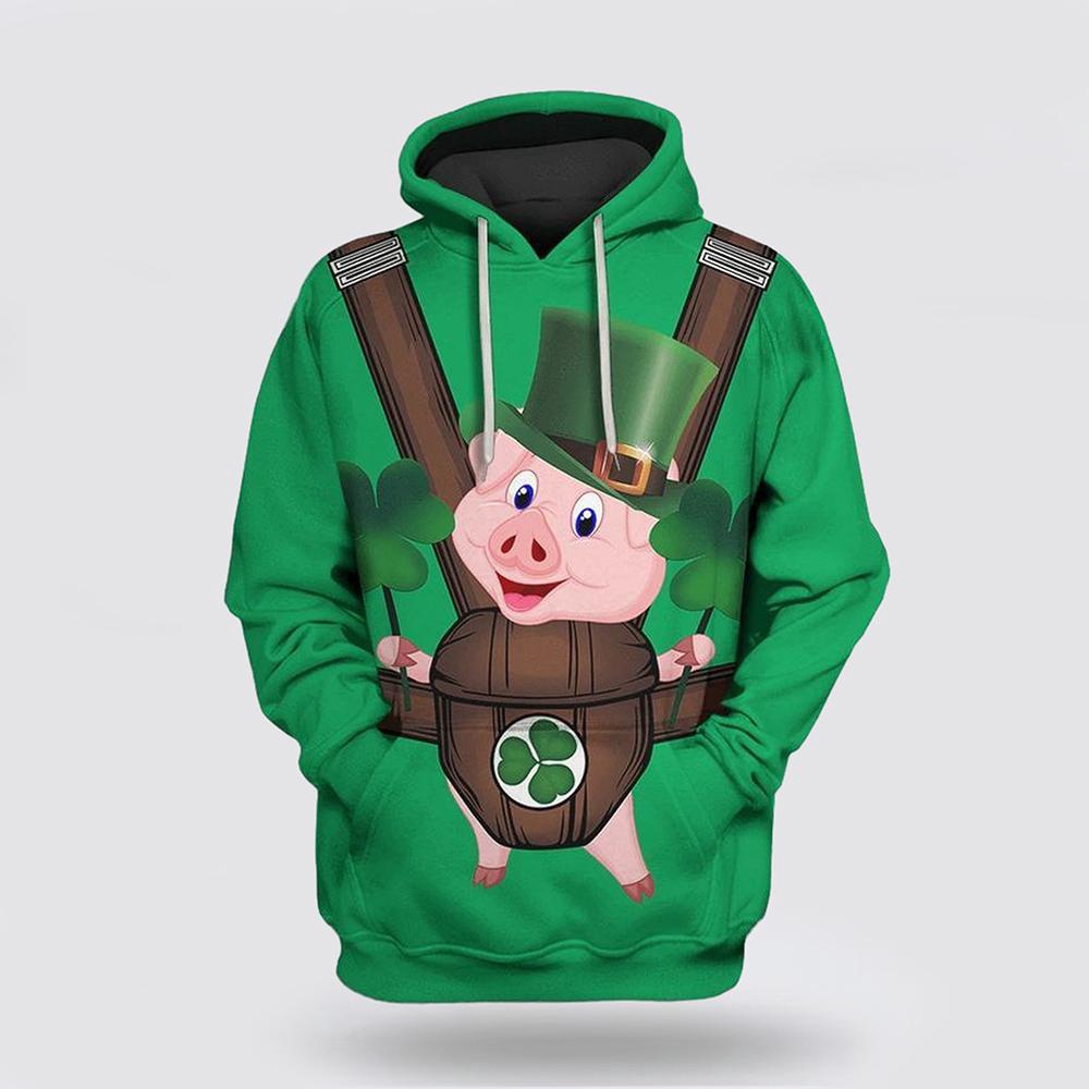 Cute Pig Saint Patricks Day Over Print 3D Hoodie St Patricks Day Shirts 1 dyo62a.jpg