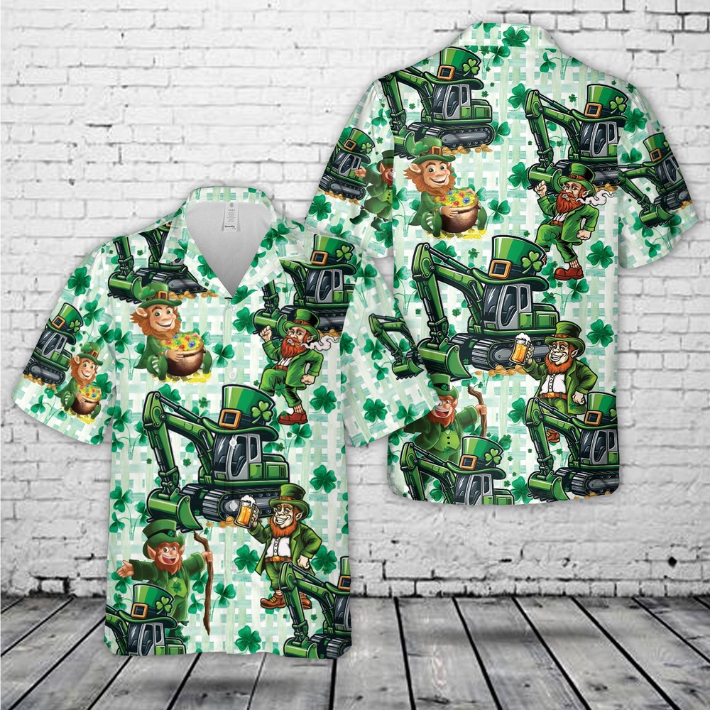 Green Leprechaun Excavator St Patrick s Day Hawaiian Shirt Shamrock Hawaiian Shirt 1 ijwvol.jpg Green Leprechaun Excavator St Patrick s Day Hawaiian Shirt Shamrock Hawaiian Shirt 1 ijwvol.jpg
