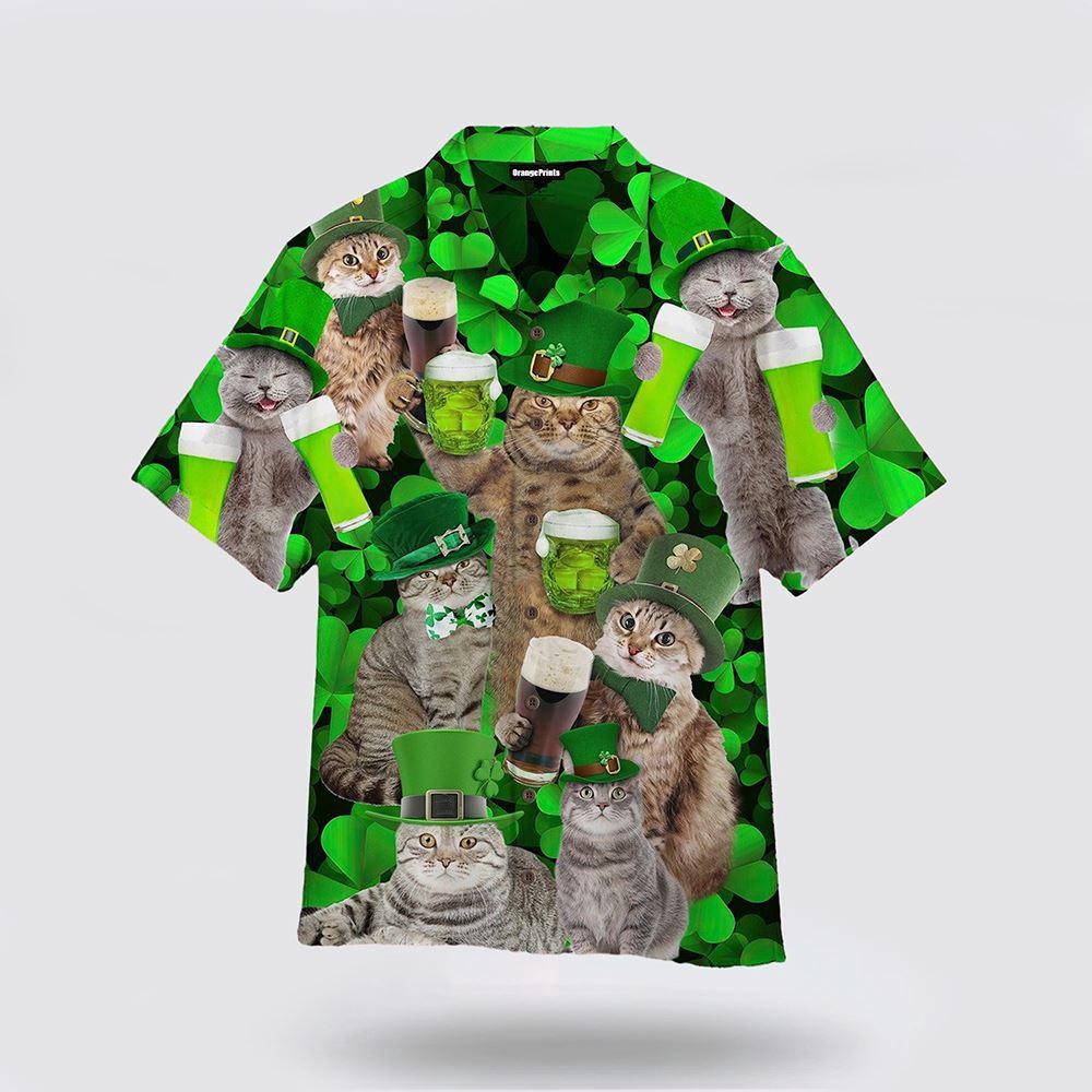 Happy Cats St Patricks Day Shirts Shamrock Hawaiian Shirt 1 c4zvp3.jpg Happy Cats St Patricks Day Shirts Shamrock Hawaiian Shirt 1 c4zvp3.jpg