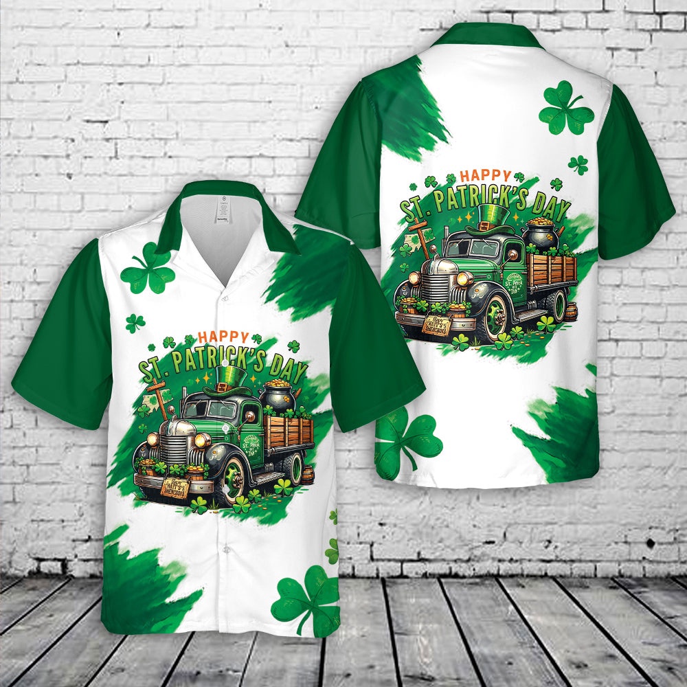 Happy St. Patrick s Day Shamrock Farm Truck Hawaiian Shirt Shamrock Hawaiian Shirt 1 sgedrw.jpg Happy St. Patrick s Day Shamrock Farm Truck Hawaiian Shirt Shamrock Hawaiian Shirt 1 sgedrw.jpg