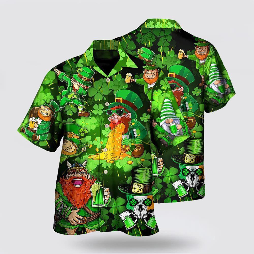 Irish Beer St Patrick s Day Viking Skull Leprechaun Gnome Hawaiian Shirt St Patricks Day Shirts Shamrock Hawaiian Shirt 2 zsqnss.jpg