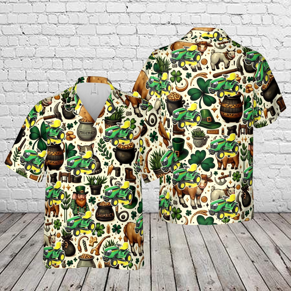 John Deere E180 Lawn Tractor St Patrick s Day Hawaiian Shirt Shamrock Hawaiian Shirt 1 nifpu1.jpg John Deere E180 Lawn Tractor St Patrick s Day Hawaiian Shirt Shamrock Hawaiian Shirt 1 nifpu1.jpg