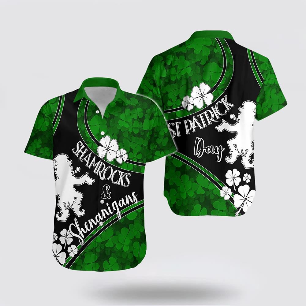 Saint Patrick Day Hawaiian Shirt Shamrocks And Shenanigans Black Style St Patricks Day Shirts Shamrock Hawaiian Shirt 1 veu5wl.jpg Saint Patrick Day Hawaiian Shirt Shamrocks And Shenanigans Black Style St Patricks Day Shirts Shamrock Hawaiian Shirt 1 veu5wl.jpg