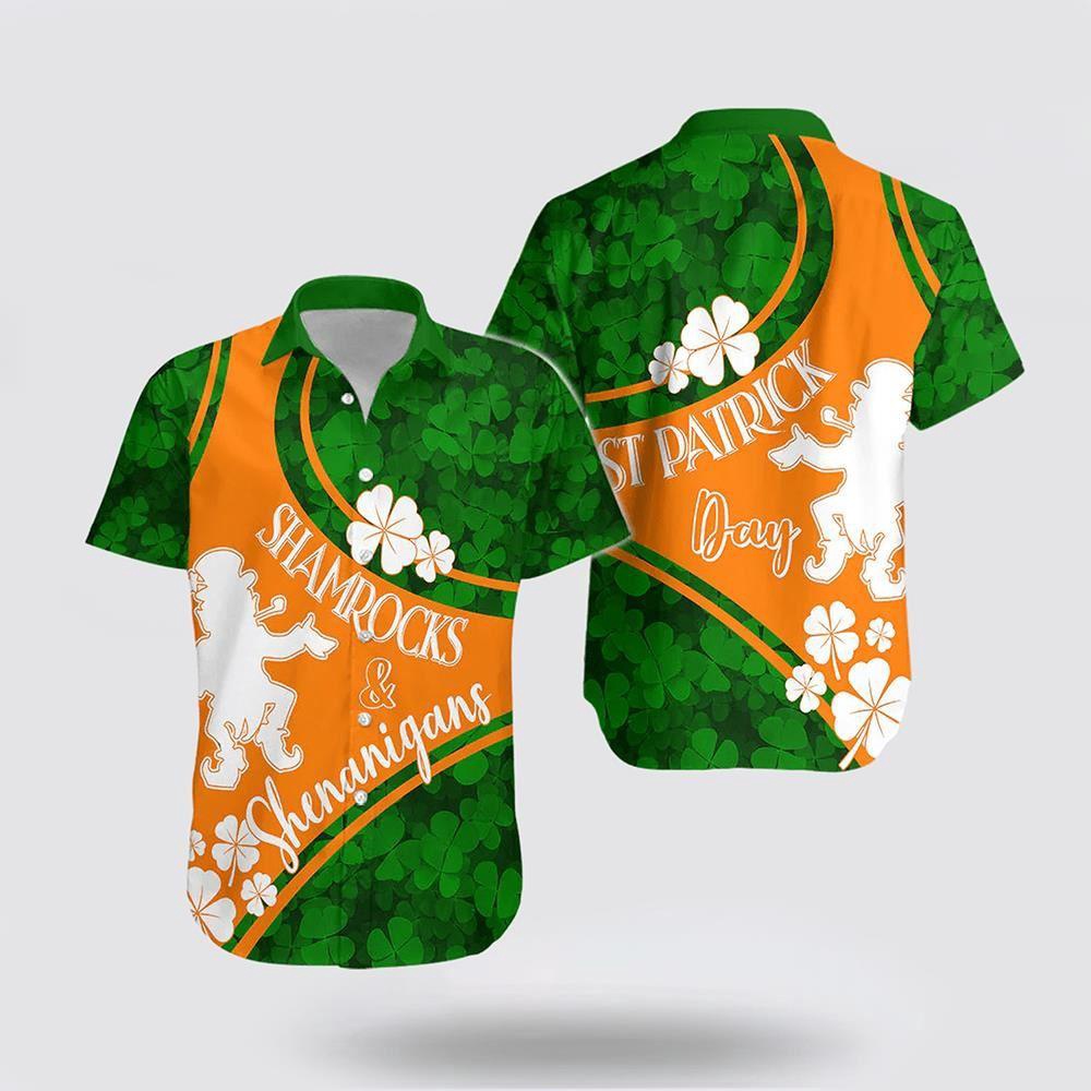 Saint Patrick Day Hawaiian Shirt Shamrocks And Shenanigans Irish Flag Style St Patricks Day Shirts Shamrock Hawaiian Shirt 1 jigatv.jpg Saint Patrick Day Hawaiian Shirt Shamrocks And Shenanigans Irish Flag Style St Patricks Day Shirts Shamrock Hawaiian Shirt 1 jigatv.jpg