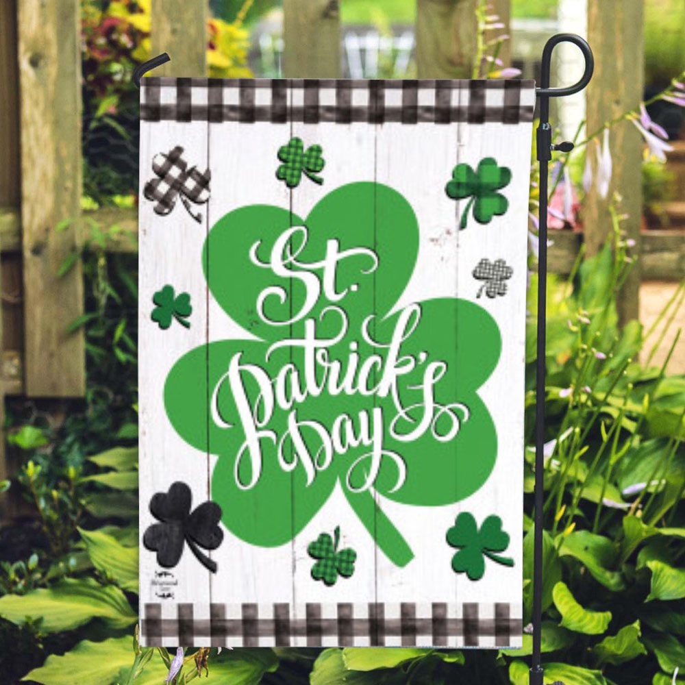 St Patrick Day Flag Checkered St. Pat s Shamrocks House Flag St Patrick s Flag St Patrick s Day Garden Flag hw5qkh.jpg St Patrick Day Flag Checkered St. Pat s Shamrocks House Flag St Patrick s Flag St Patrick s Day Garden Flag hw5qkh.jpg