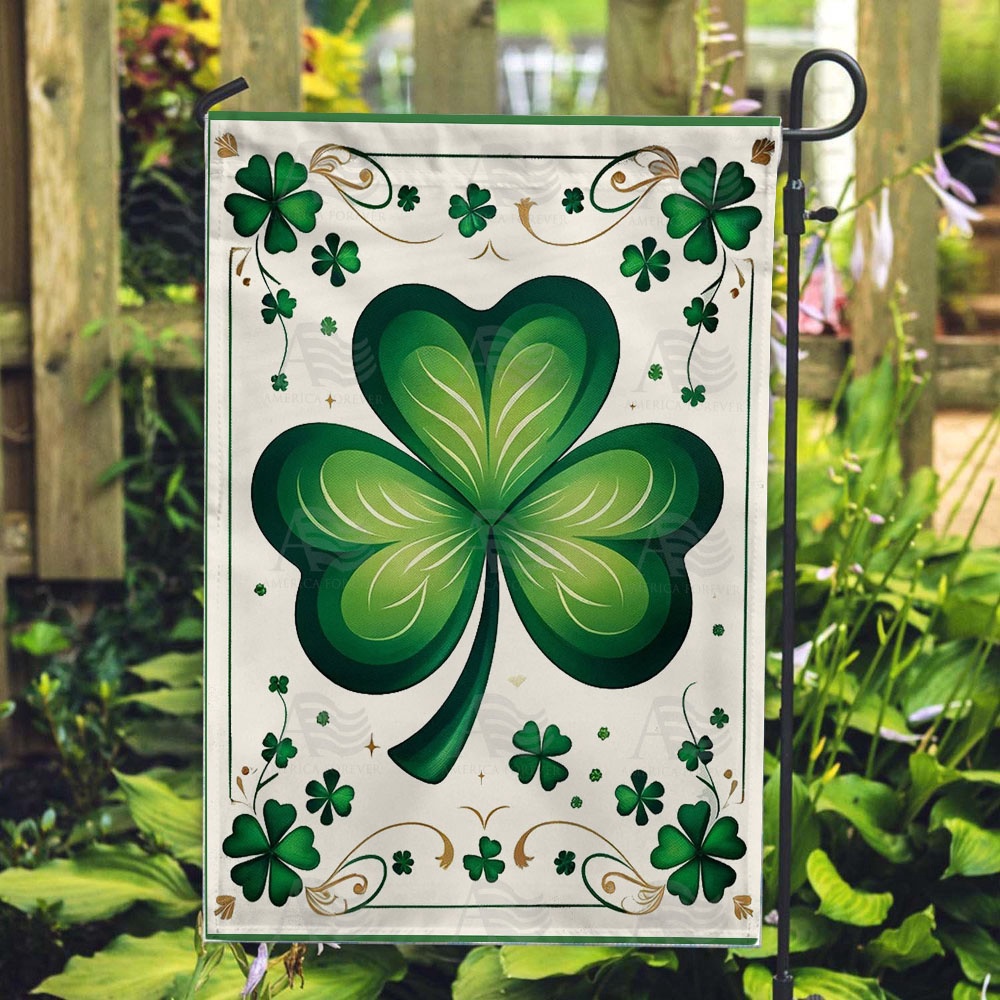 St Patrick Day Flag Emerald Elegance Shamrock Double Sided Flag St Patrick s Flag St Patrick s Day Garden Flag jpo2ld.jpg St Patrick Day Flag Emerald Elegance Shamrock Double Sided Flag St Patrick s Flag St Patrick s Day Garden Flag jpo2ld.jpg