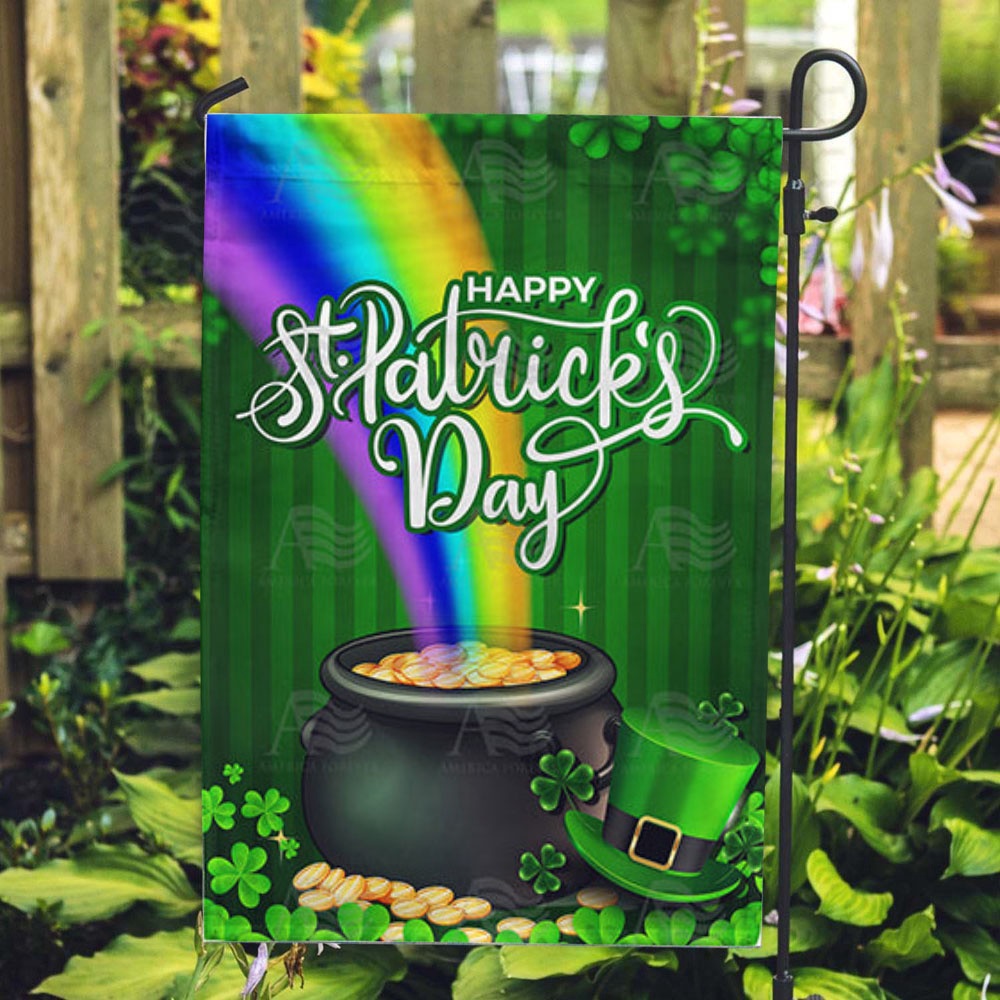 St Patrick Day Flag End Of Rainbow Treasure Double Sided Flag St Patrick s Flag St Patrick s Day Garden Flag iwlnxg.jpg St Patrick Day Flag End Of Rainbow Treasure Double Sided Flag St Patrick s Flag St Patrick s Day Garden Flag iwlnxg.jpg