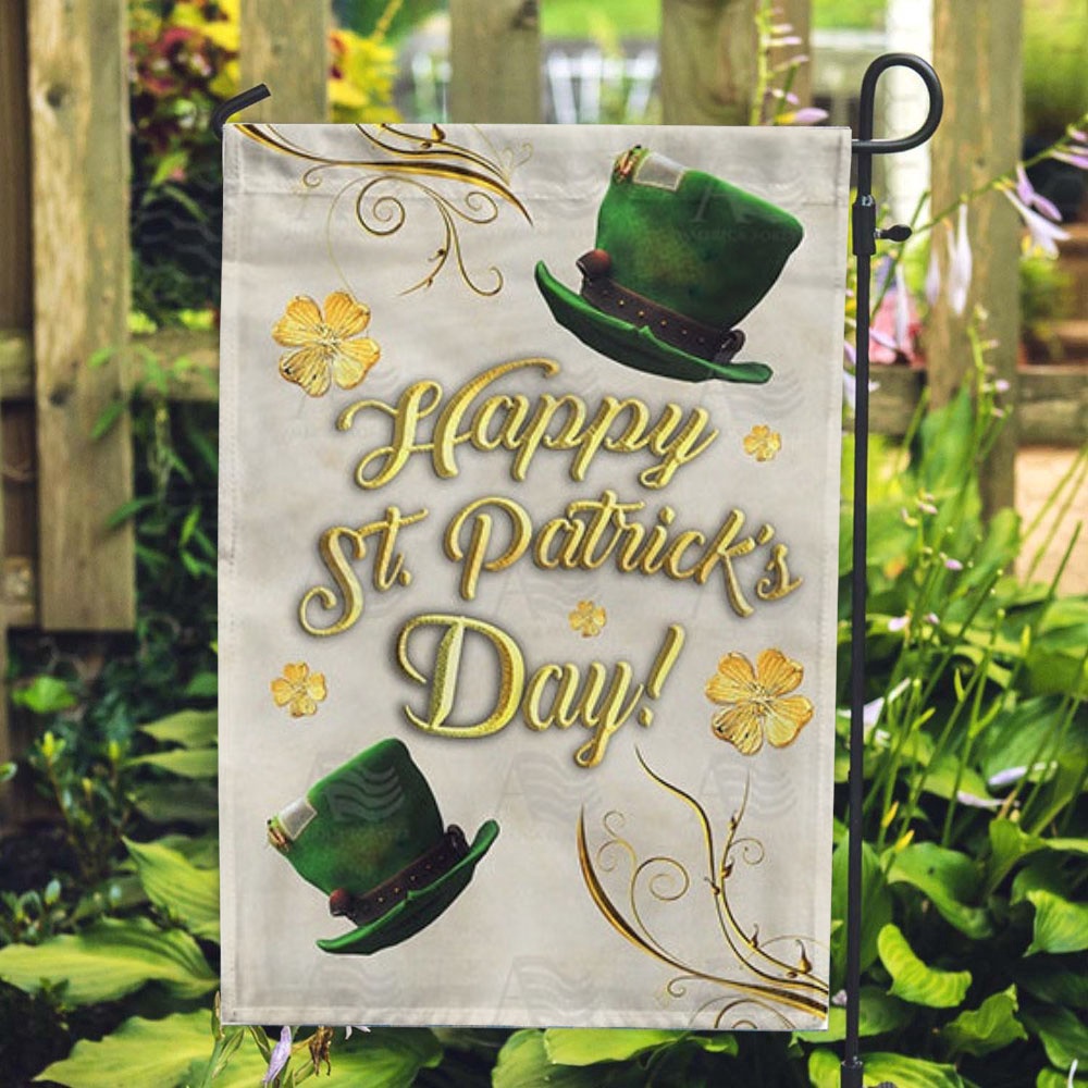 St Patrick Day Flag Happy St. Patrick s Day Gold Tone Double Sided Flag St Patrick s Flag St Patrick s Day Garden Flag xvgual.jpg St Patrick Day Flag Happy St. Patrick s Day Gold Tone Double Sided Flag St Patrick s Flag St Patrick s Day Garden Flag xvgual.jpg