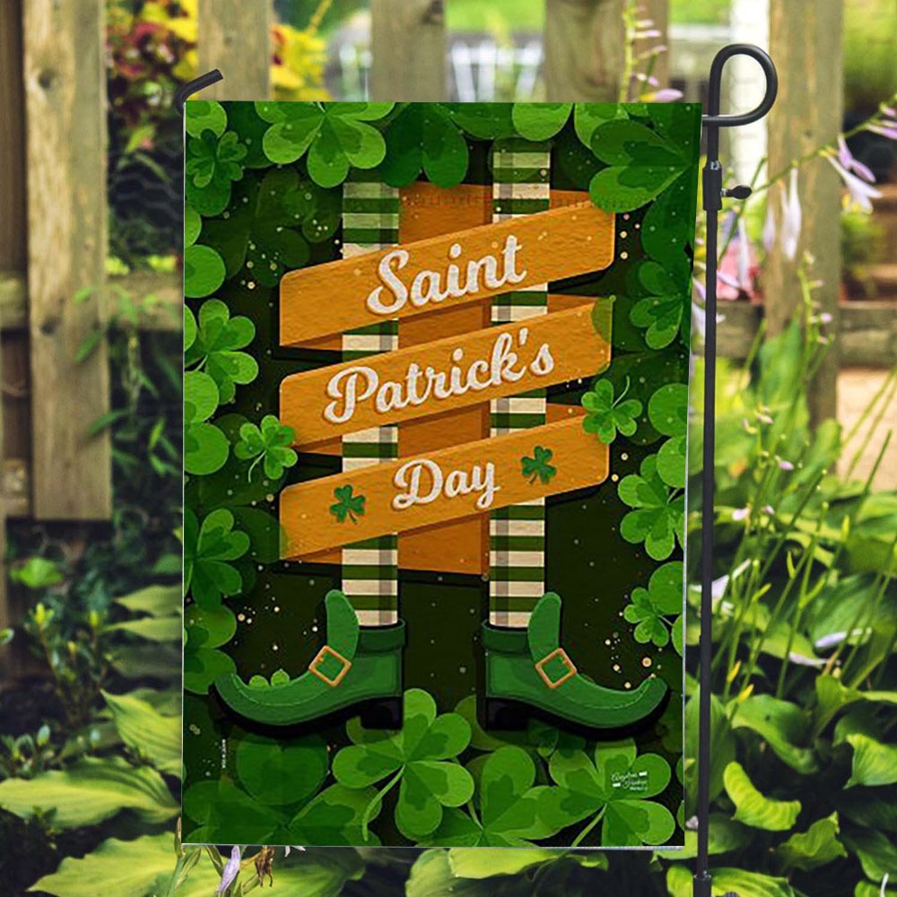 St Patrick Day Flag Leprechaun Legs House Flag St Patrick s Flag St Patrick s Day Garden Flag qci38h.jpg St Patrick Day Flag Leprechaun Legs House Flag St Patrick s Flag St Patrick s Day Garden Flag qci38h.jpg