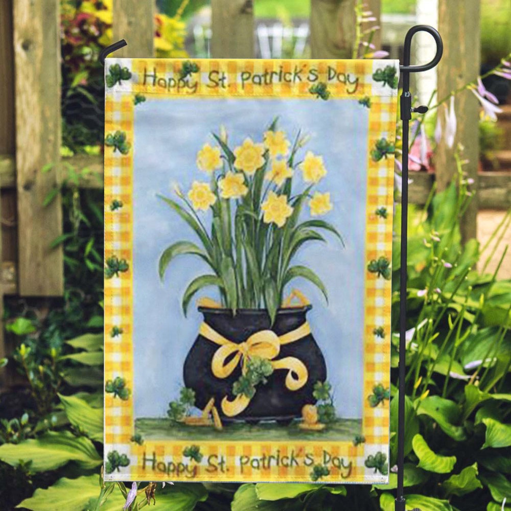 St Patrick Day Flag Lucky Daffodils Flag St Patrick s Flag St Patrick s Day Garden Flag vtxbuy.jpg St Patrick Day Flag Lucky Daffodils Flag St Patrick s Flag St Patrick s Day Garden Flag vtxbuy.jpg