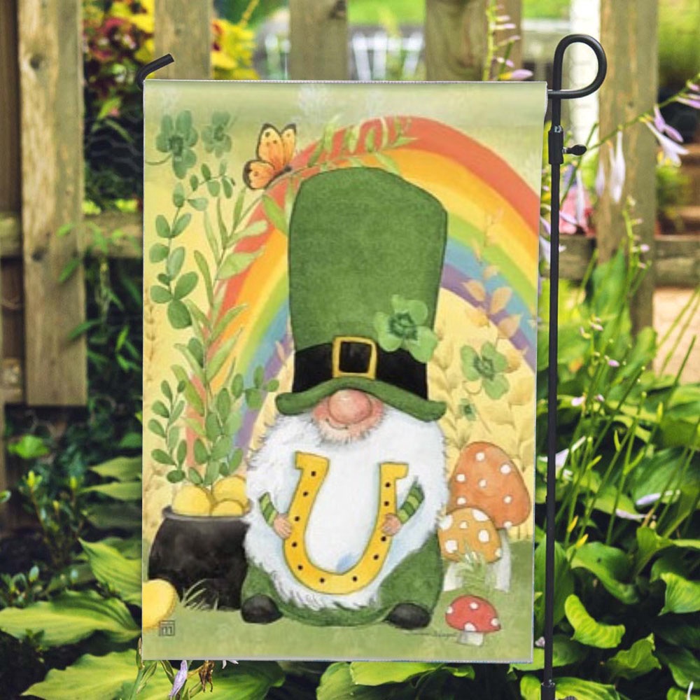 St Patrick Day Flag Lucky Gnome Garden Flag St Patrick s Flag St Patrick s Day Garden Flag rnpqri.jpg St Patrick Day Flag Lucky Gnome Garden Flag St Patrick s Flag St Patrick s Day Garden Flag rnpqri.jpg