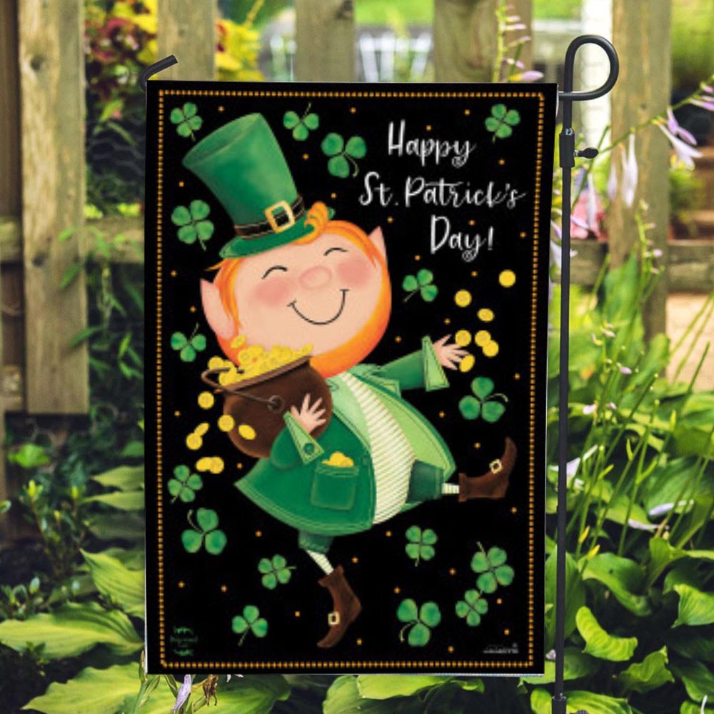 St Patrick Day Flag Lucky Gold Leprechaun St. Patrick s Day House Flag St Patrick s Flag St Patrick s Day Garden Flag ggswmf.jpg St Patrick Day Flag Lucky Gold Leprechaun St. Patrick s Day House Flag St Patrick s Flag St Patrick s Day Garden Flag ggswmf.jpg