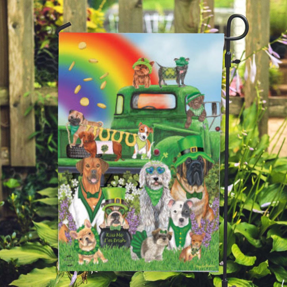 St Patrick Day Flag Lucky Pups St. Patrick s Day House Flag St Patrick s Flag St Patrick s Day Garden Flag cir1zl.jpg St Patrick Day Flag Lucky Pups St. Patrick s Day House Flag St Patrick s Flag St Patrick s Day Garden Flag cir1zl.jpg