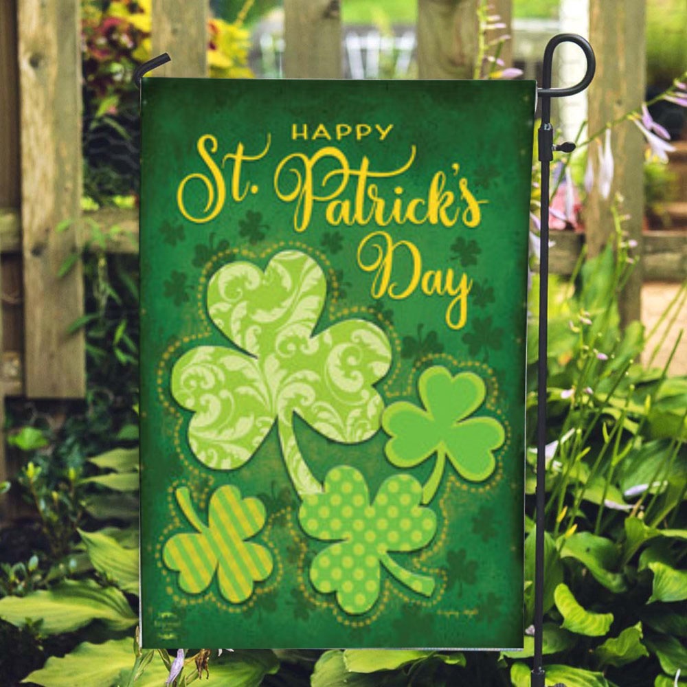 St Patrick Day Flag Lucky Shamrocks House Flags St Patrick s Flag St Patrick s Day Garden Flag kqxrz5.jpg St Patrick Day Flag Lucky Shamrocks House Flags St Patrick s Flag St Patrick s Day Garden Flag kqxrz5.jpg