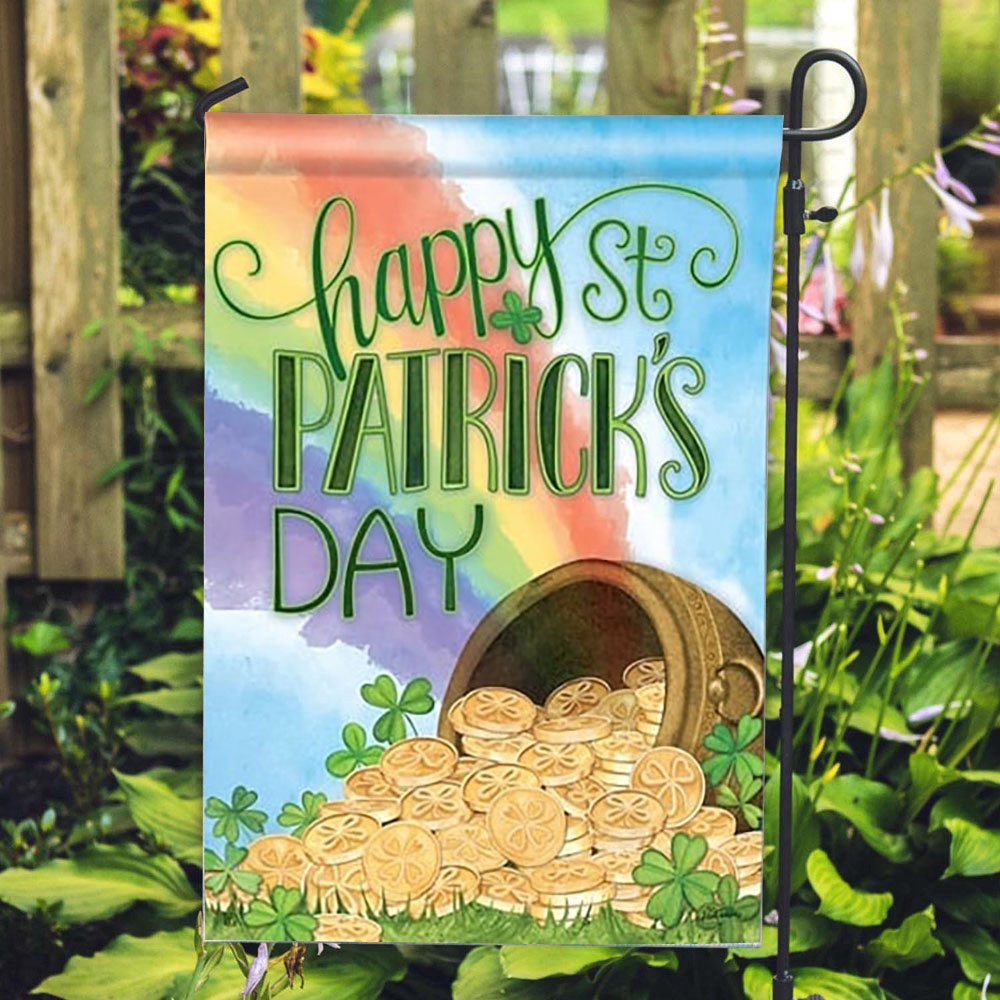 St Patrick Day Flag Pot of Gold House Flag St Patrick s Flag St Patrick s Day Garden Flag lcxdex.jpg St Patrick Day Flag Pot of Gold House Flag St Patrick s Flag St Patrick s Day Garden Flag lcxdex.jpg