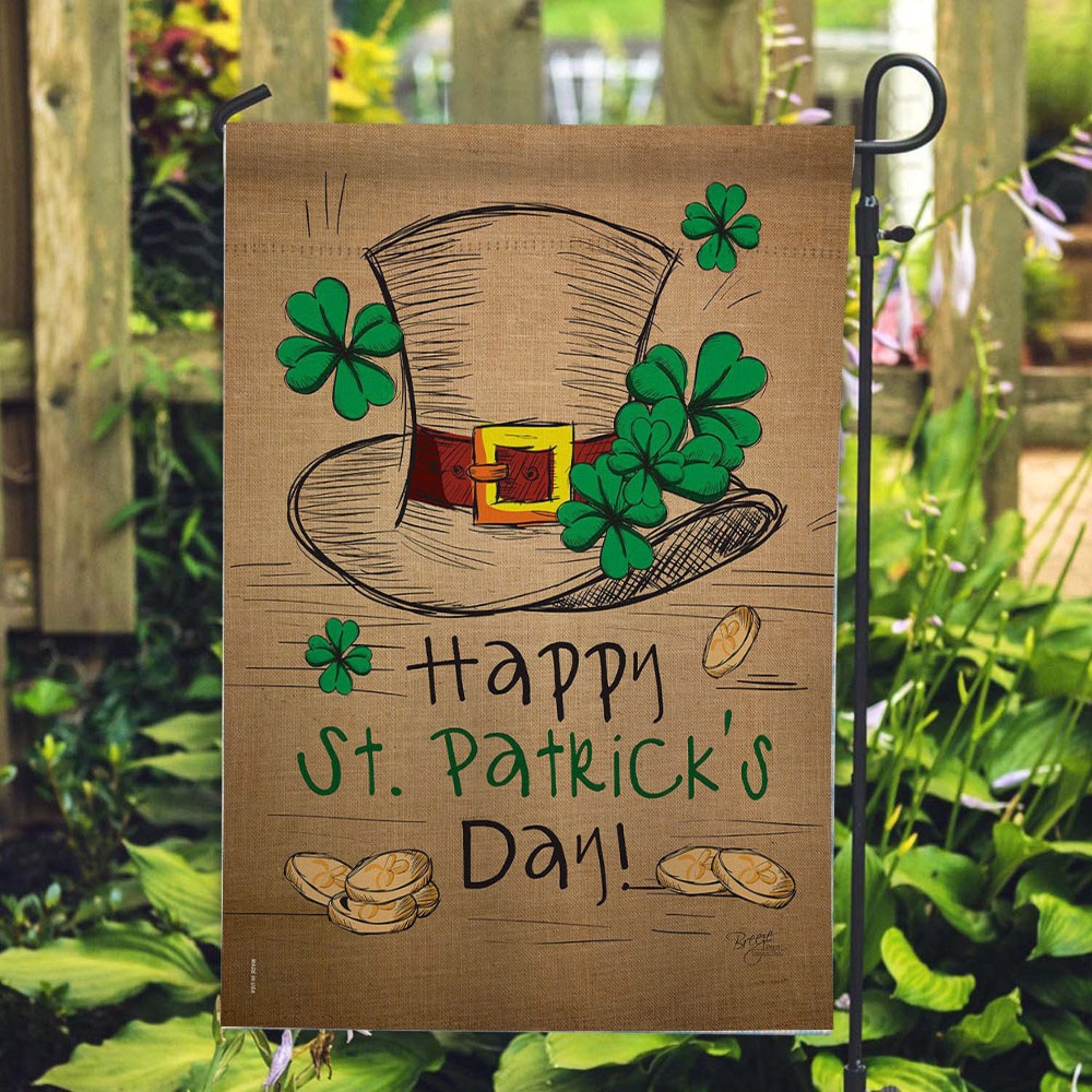 St Patrick Day Flag St. Pat s Hat House Flag St Patrick s Flag St Patrick s Day Garden Flag gmjv9p.jpg St Patrick Day Flag St. Pat s Hat House Flag St Patrick s Flag St Patrick s Day Garden Flag gmjv9p.jpg