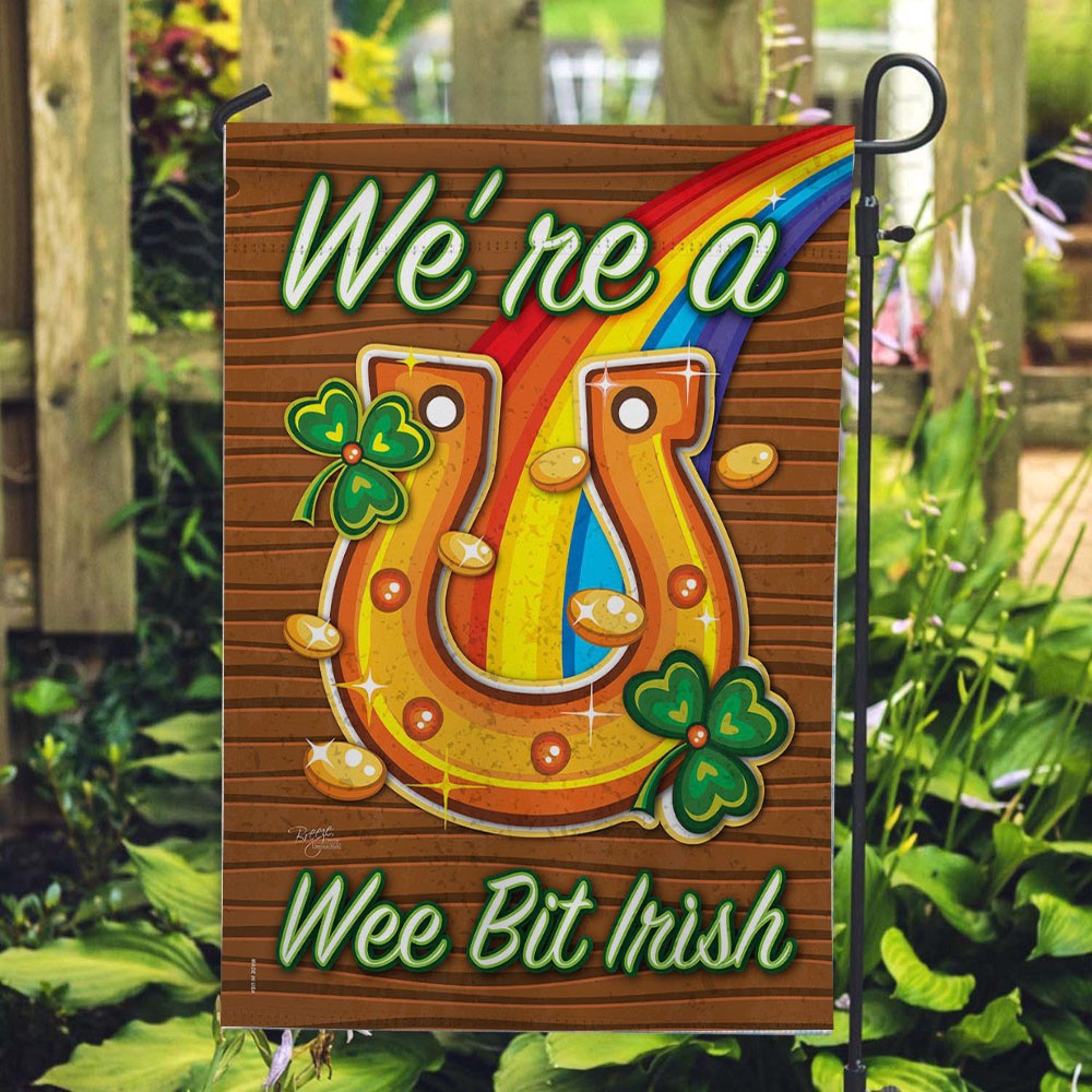 St Patrick Day Flag We re a Wee Bit Irish House Flag St Patrick s Flag St Patrick s Day Garden Flag mfu61w.jpg St Patrick Day Flag We re a Wee Bit Irish House Flag St Patrick s Flag St Patrick s Day Garden Flag mfu61w.jpg