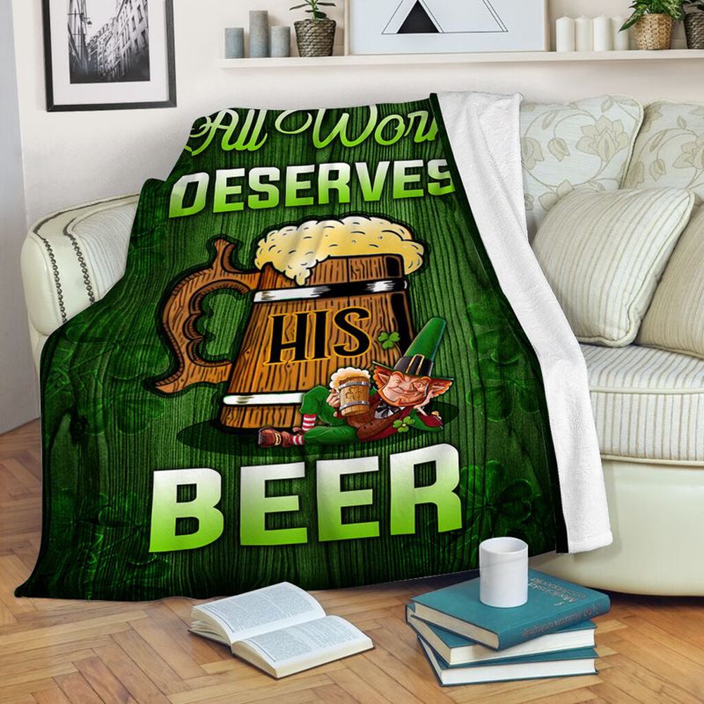 St Patrick s Blanket Irish All Work Deserves His Beer Pre Fleece Throw Blanket Patrick Day Party Gift Fleece Blanket 1 jqantw.jpg St Patrick s Blanket Irish All Work Deserves His Beer Pre Fleece Throw Blanket Patrick Day Party Gift Fleece Blanket 1 jqantw.jpg