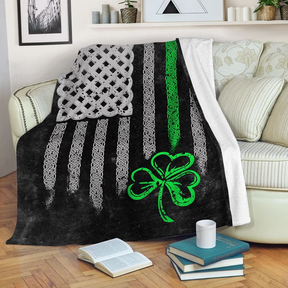 St Patrick s Blanket Irish American Usa Flag Black Fleece Throw Blanket Patty Day Gift Fleece Blanket 1 wmkmi0.jpg St Patrick s Blanket Irish American Usa Flag Black Fleece Throw Blanket Patty Day Gift Fleece Blanket 1 wmkmi0.jpg