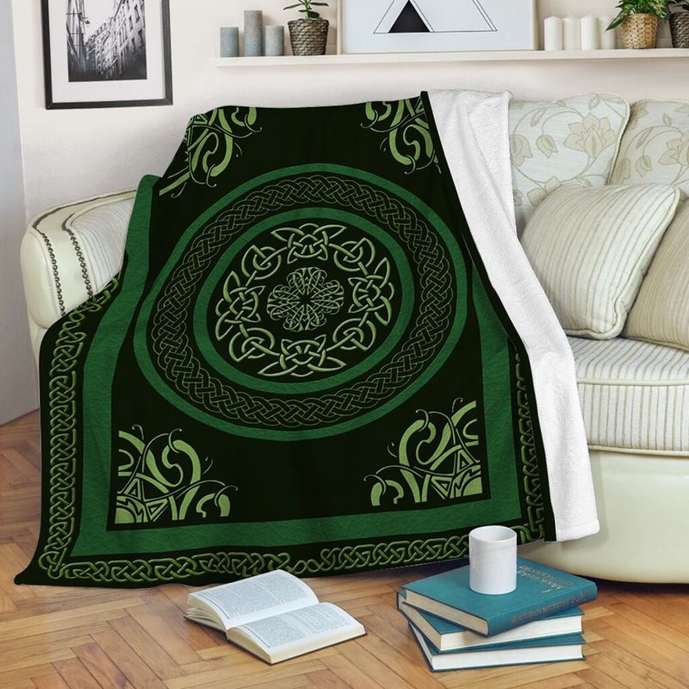 St Patrick s Blanket Irish Celtic Fleece Throw Blanket Irish Viking Knot Print Viking Dad Son Gift Fleece Blanket 1 szausu.jpg