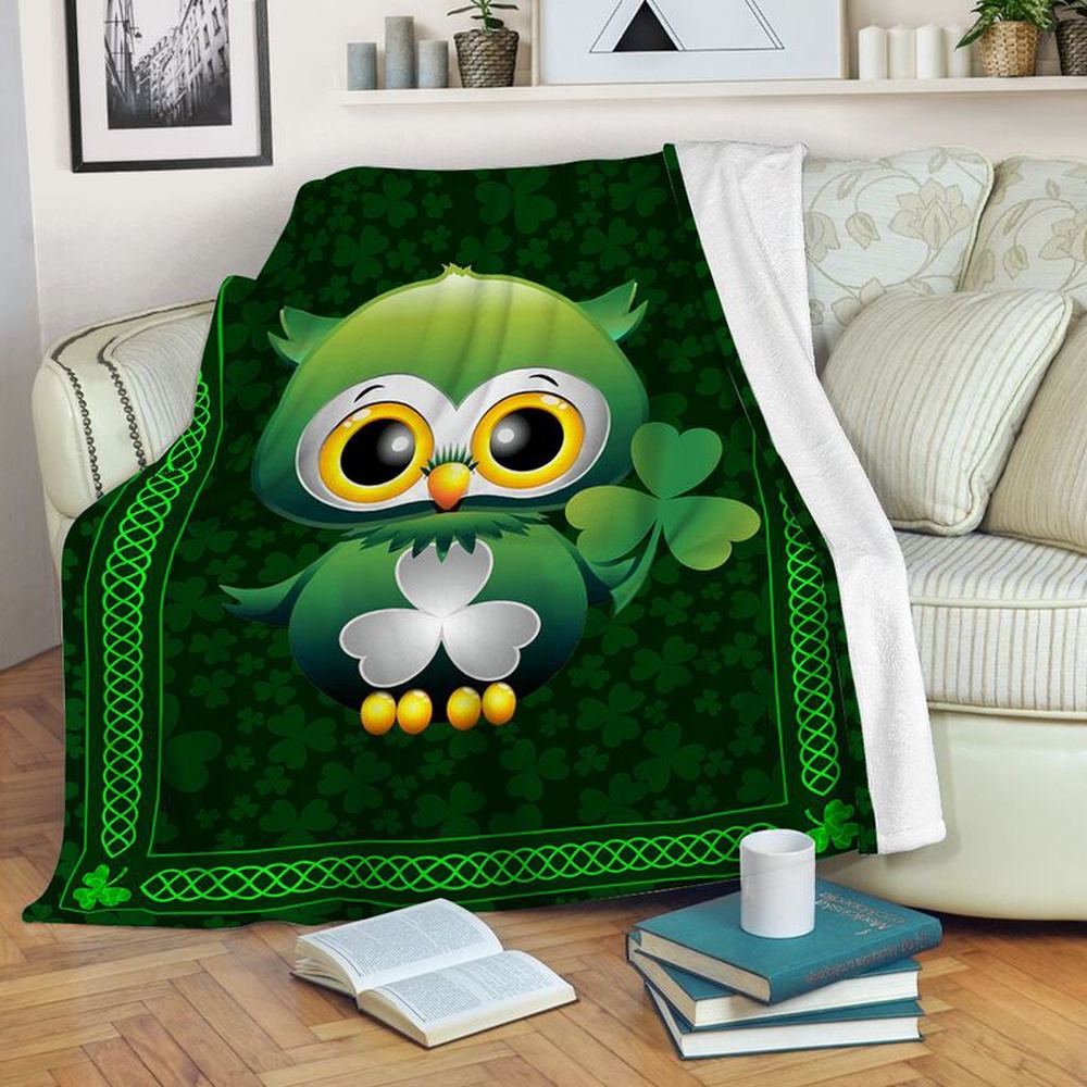 St Patrick s Blanket Irish Shamrock Owl Fleece Throw Blanket Cute Owl Clovers Pattern Irish Girls Gifts Fleece Blanket 1 vvr9nf.jpg St Patrick s Blanket Irish Shamrock Owl Fleece Throw Blanket Cute Owl Clovers Pattern Irish Girls Gifts Fleece Blanket 1 vvr9nf.jpg