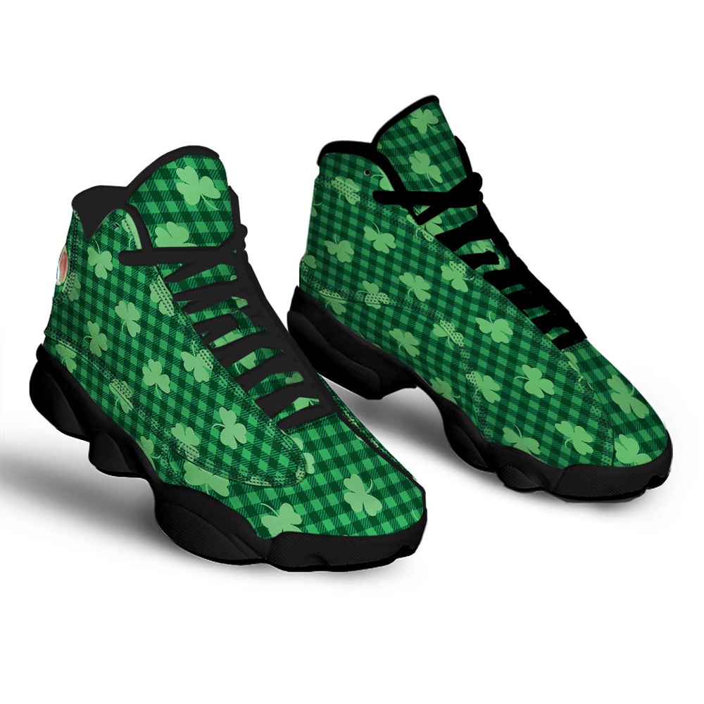 St Patrick s Day Shoes Buffalo Plaid St. Patrick s Day Print Pattern Black Basketball Shoes St Patrick s Day Sneakers 2 rg5azk.jpg