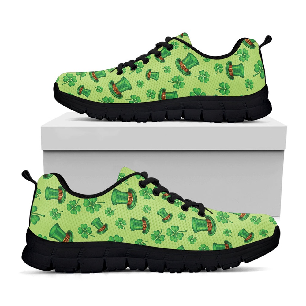 St Patrick s Day Shoes Clover And Hat St. Patrick s Day Print Black Running Shoes St Patrick s Day Sneakers 1 z7cpsc.jpg
