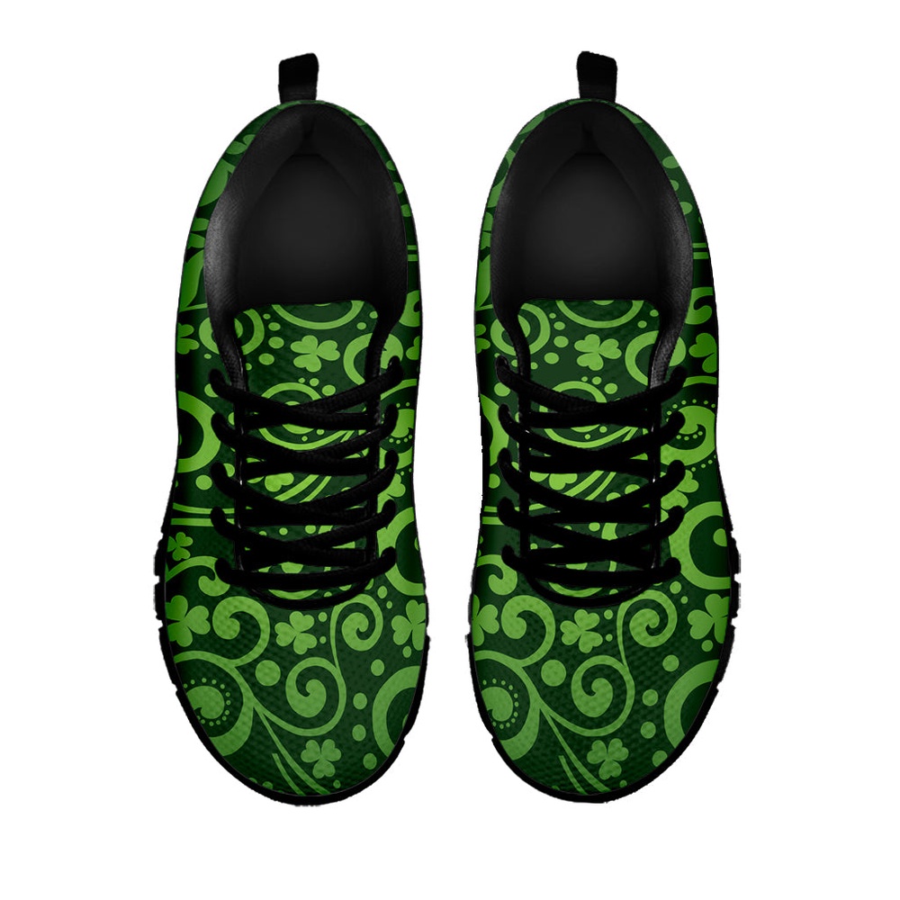 St Patrick s Day Shoes Green Irish Saint Patrick s Day Print Black Running Shoes St Patrick s Day Sneakers 2 tgkhvv.jpg