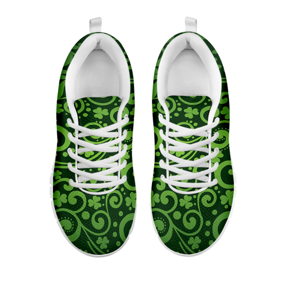 St Patrick s Day Shoes Green Irish Saint Patrick s Day Print White Running Shoes St Patrick s Day Sneakers 2 n3ndey.jpg