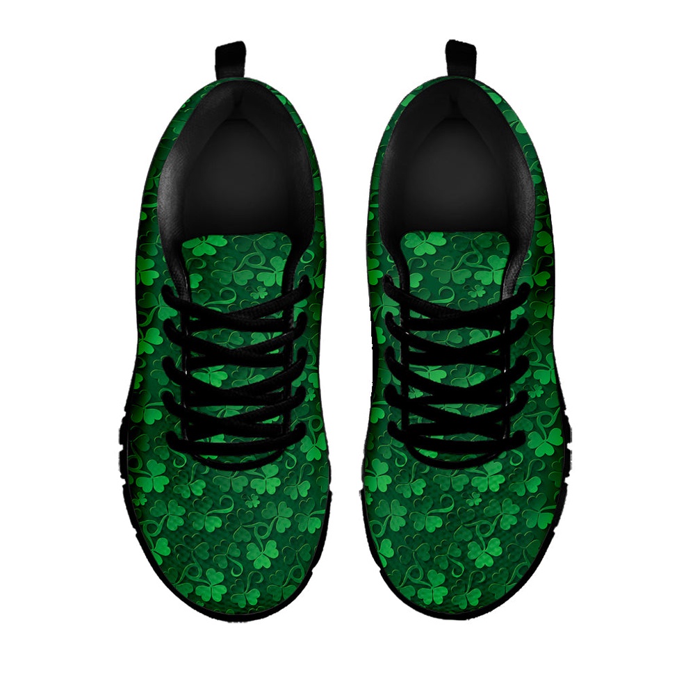 St Patrick s Day Shoes Irish Leaf St. Patrick s Day Print Black Running Shoes St Patrick s Day Sneakers 2 esmgbx.jpg