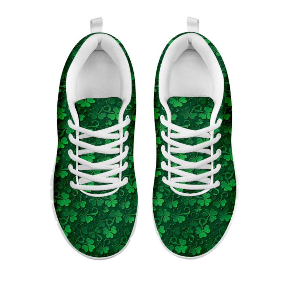 St Patrick s Day Shoes Irish Leaf St. Patrick s Day Print White Running Shoes St Patrick s Day Sneakers 2 nswcma.jpg