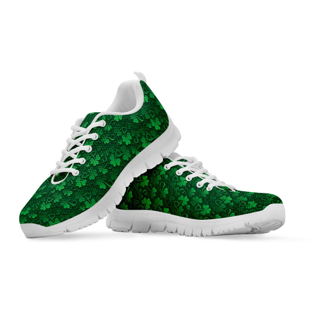 St Patrick s Day Shoes Irish Leaf St. Patrick s Day Print White Running Shoes St Patrick s Day Sneakers 3 zrwaxy.jpg