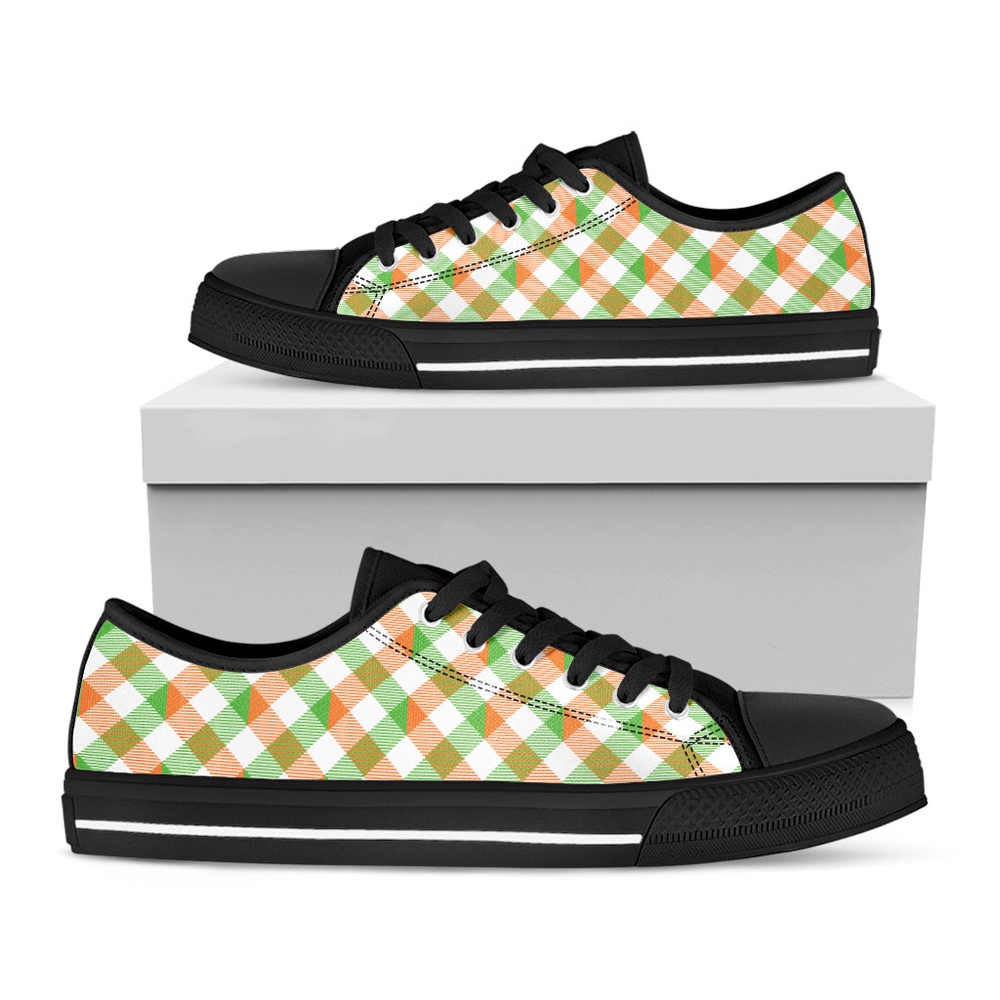 St Patrick s Day Shoes Irish Plaid Saint Patrick s Day Print Black Low Top Shoes St Patrick s Day Sneakers 1 oskicn.jpg