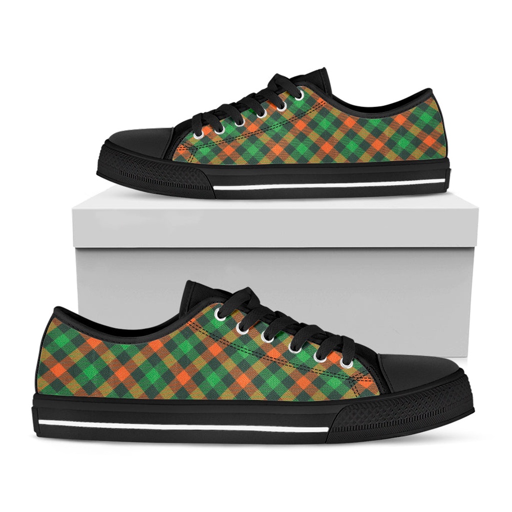 St Patrick s Day Shoes Irish Saint Patrick s Day Plaid Print Black Low Top Shoes St Patrick s Day Sneakers 1 g4plvl.jpg