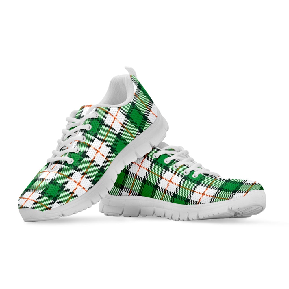 St Patrick s Day Shoes Irish Tartan St. Patrick s Day Print White Running Shoes St Patrick s Day Sneakers 3 gzuuw0.jpg