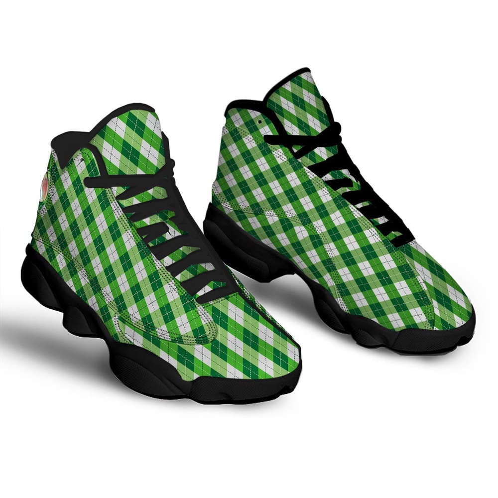 St Patrick s Day Shoes Plaid Saint Patrick s Day Print Pattern Black Basketball Shoes St Patrick s Day Sneakers 2 uqhl7c.jpg