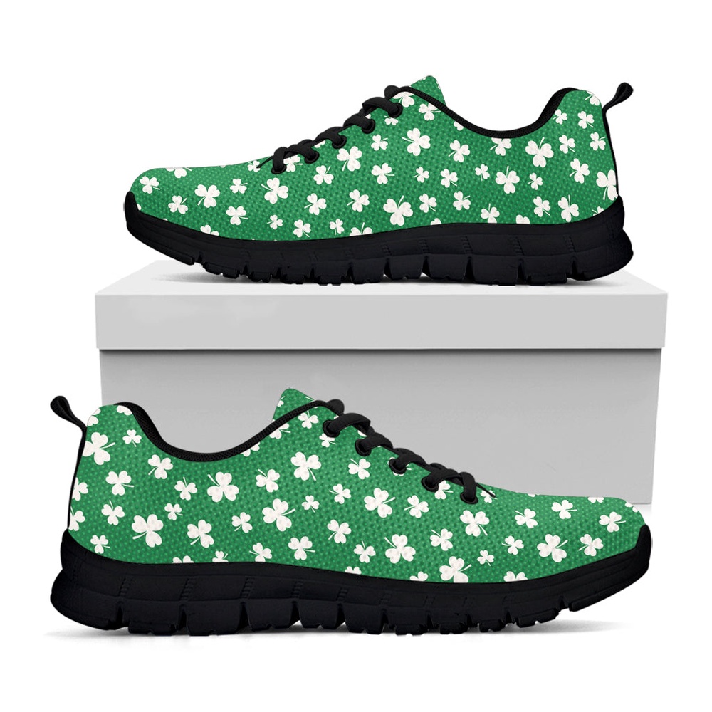 St Patrick s Day Shoes Polka Dot Irish St. Patrick s Day Print Black Running Shoes St Patrick s Day Sneakers 1 btwgds.jpg