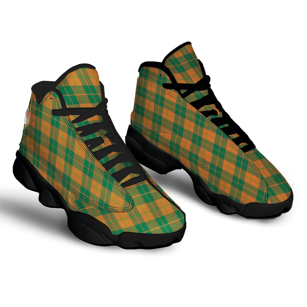 St Patrick s Day Shoes Saint Patrick s Day Irish Tartan Print Black Basketball Shoes St Patrick s Day Sneakers 2 lxkxdf.jpg