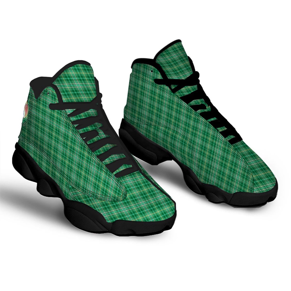 St Patrick s Day Shoes Scottish Plaid St. Patrick s Day Print Pattern Black Basketball Shoes St Patrick s Day Sneakers 2 x75upu.jpg