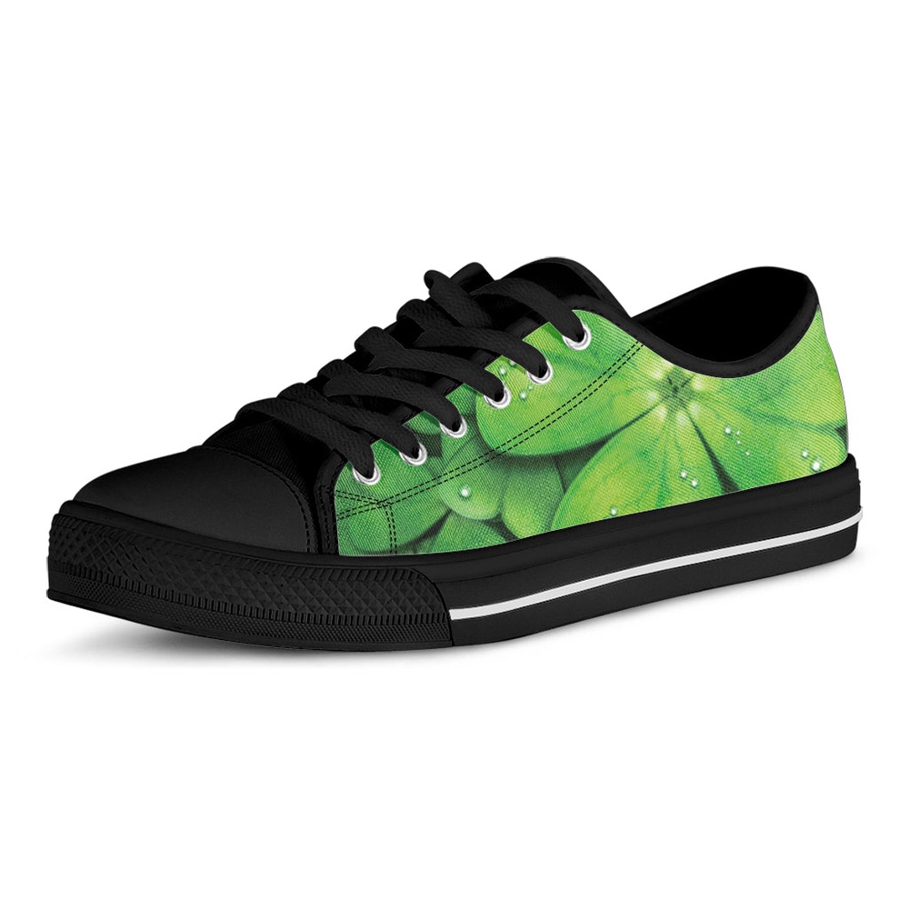 St Patrick s Day Shoes Shamrock Clover St. Patrick s Day Print Black Low Top Shoes St Patrick s Day Sneakers 2 qfsmeq.jpg